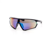 12 Pack: Vented Performance Sports Shield Burnt Mirror Wholesale Sunglasses