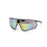 12 Pack: Vented Performance Sports Shield Burnt Mirror Wholesale Sunglasses