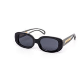 12 Pack: Chunky Oval Chainlink Inlet Wholesale Sunglasses