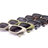 12 Pack: Modern Retro Chunky Rectangular Wholesale Sunglasses