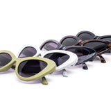 12 Pack: Chunky Rounded Super Cateye Wholesale Sunglasses