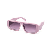 12 Pack: Minimalist Flatline Chunky Prism Abstract Wholesale Sunglasses