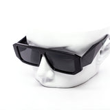 12 Pack: Minimalist Flatline Chunky Prism Abstract Wholesale Sunglasses