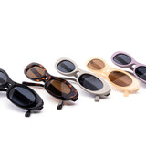 12 Pack: Trendy Skinny Oval Cateye Wholesale Fashion Sunglasses