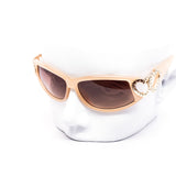 12 Pack: Chic Double Heart Wraparound Fashion Wholesale Sunglasses