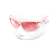 12 Pack: Chic Double Heart Wraparound Fashion Wholesale Sunglasses