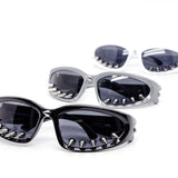 12 Pack: Punk Spike Classy Wraparound Wholesale Sunglasses