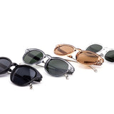 12 Pack: Mini Round Minimalist Semi-metal Temple Wholesale Sunglasses