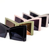 12 Pack: Super Fashion Trendy Oversized Square Wholesale Sunglasses