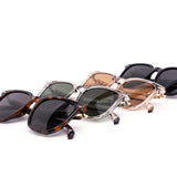 12 Pack: Elegant Oversized Angular Round Wholesale Sunglasses