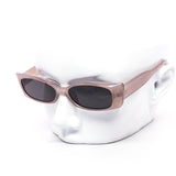 12 Pack: Trendy Slim Angular Square Translucent Wholesale Sunglasses