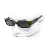 12 Pack: Trendy Slim Angular Square Translucent Wholesale Sunglasses