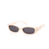 12 Pack: Trendy Slim Angular Square Translucent Wholesale Sunglasses