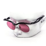 12 Pack: Oval Festival Semi-Rimless Wholesale Sunglasses