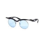 12 Pack: Oval Festival Semi-Rimless Wholesale Sunglasses