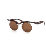 12 Pack: Oval Festival Semi-Rimless Wholesale Sunglasses