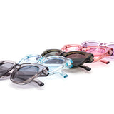 12 Pack:  Urban Minimalist Liquid Clear Color Wholesale Sunglasses