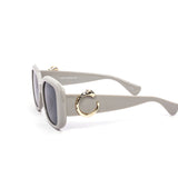 12-Pack: Oversized Rounded Square Chunky Frames with Serpent Accent Wholesale Sunglasses