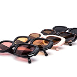 12 Pack: Bold Chunky Rectangle Shades Wholesale Sunglasses