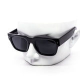 12 Pack: Sophisticated Chunky Block Square Wholesale Sunglasses