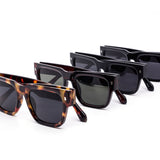 12 Pack: Sophisticated Chunky Block Square Wholesale Sunglasses