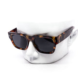 12 Pack: Sophisticated Chunky Block Square Wholesale Sunglasses