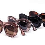 12 Pack: Retro Luxe 60s Chunky Frame Wholesale Sunglasses
