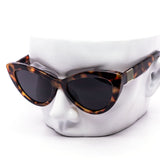 12 Pack: Retro Cat Eye with Metal Accent Wholesale Sunglasses