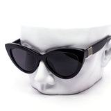 12 Pack: Retro Cat Eye with Metal Accent Wholesale Sunglasses