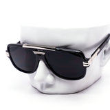 12 Pack: Retro Metal Brow Bar Shield Aviator Wholesale Sunglasses