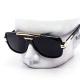 12 Pack: Retro Metal Brow Bar Shield Aviator Wholesale Sunglasses