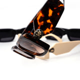 12 Pack: Vanta Icon – Designer Shield Rectangle Sunglasses Wholesale