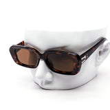 12 Pack: Chunky Squarish Oval Frames Metal Accents Wholesale Sunglasses