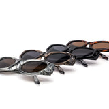 12 Pack: Slim Hexagon Cat Eye Chunky Wholesale Sunglasses