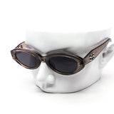 12 Pack: Slim Oval Cat Eye K-Pop Chunky Frames Wholesale Sunglasses