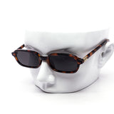 12 Pack: Minimal Skinny Oval Rectangle Metal Accents Wholesale Sunglasses