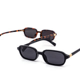 12 Pack: Minimal Skinny Oval Rectangle Metal Accents Wholesale Sunglasses
