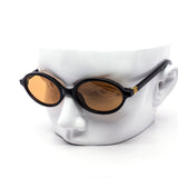 12 Pack: Skinny Oval Frames Metal Accents Wholesale Sunglasses