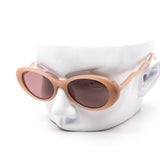 12 Pack: Retro Oval Squiggly Temples Wholesale Sunglasses