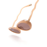 12 Pack: Retro Oval Squiggly Temples Wholesale Sunglasses