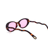 12 Pack: Retro Oval Squiggly Temples Wholesale Sunglasses