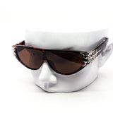12 Pack: Frozen Heart Chunky Shield Wholesale Sunglasses