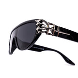 12 Pack: Frozen Heart Chunky Shield Wholesale Sunglasses