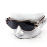 12 Pack: Frozen Heart Chunky Shield Wholesale Sunglasses