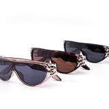 12 Pack: Frozen Heart Chunky Shield Wholesale Sunglasses