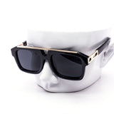 12 Pack: Luxe Chunky Square Aviator Wholesale Sunglasses