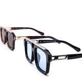 12 Pack: Luxe Chunky Square Aviator Wholesale Sunglasses