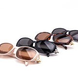 12 Pack: Chic Oval Metal Accent Wholesale Sunglasses