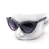 12 Pack: Retro Dot Diva Cateye Wholesale Sunglasses