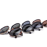 12 Pack: Luxe Round Metal Trim Assorted Wholesale Sunglasses